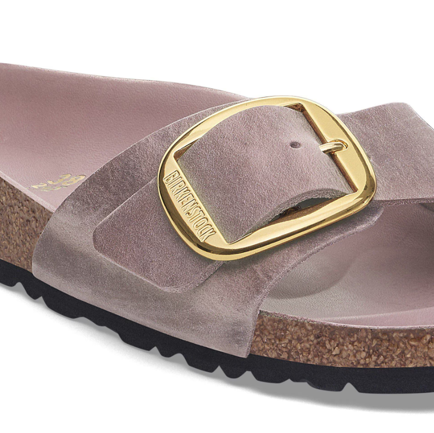 Birkenstock Madrid Big Buckle Oiled Leather - Lavender, Narrow