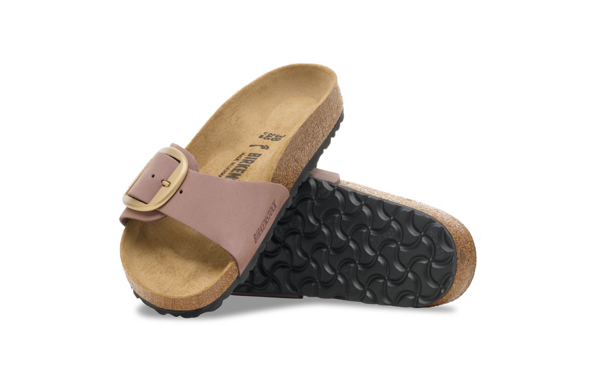 Birkenstock Madrid Big Buckle Faded Purple Nubuck Leather Narrow - Faded Purple, Narrow