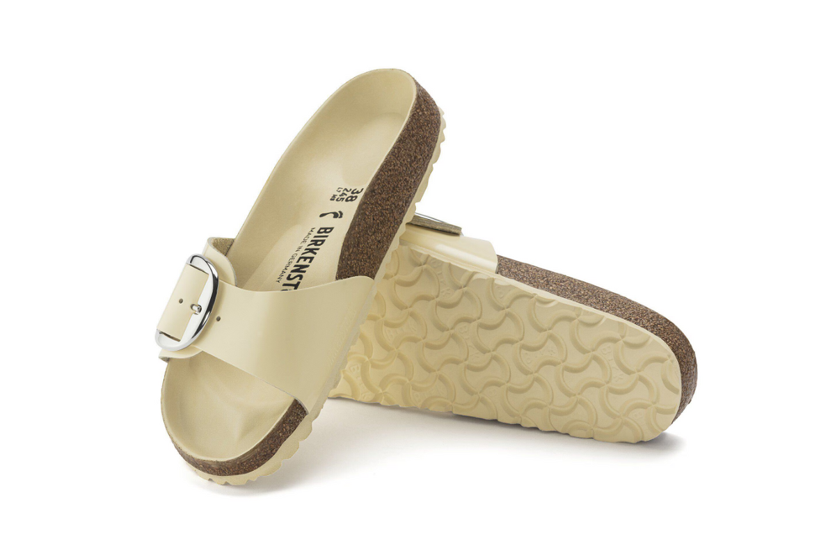 Birkenstock Madrid Big Buckle Natural Leather - Butter, Regular