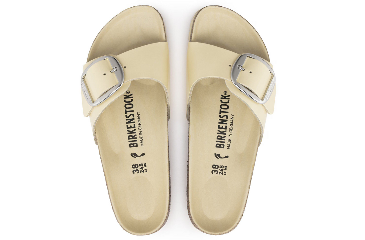 Birkenstock Madrid Big Buckle Natural Leather - Butter, Regular