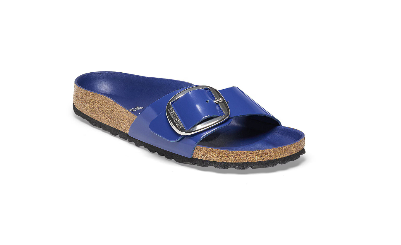 Birkenstock Madrid Big Buckle High-Shine Cobalt  Narrow