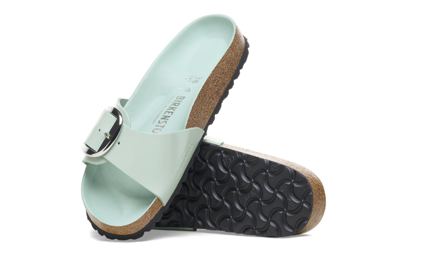 Birkenstock Madrid Big Buckle High-Shine Surf Green  Narrow