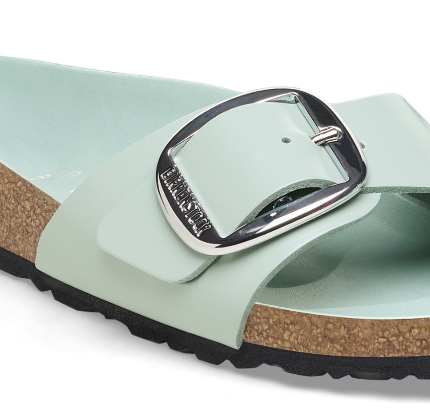 Birkenstock Madrid Big Buckle High-Shine Surf Green  Narrow