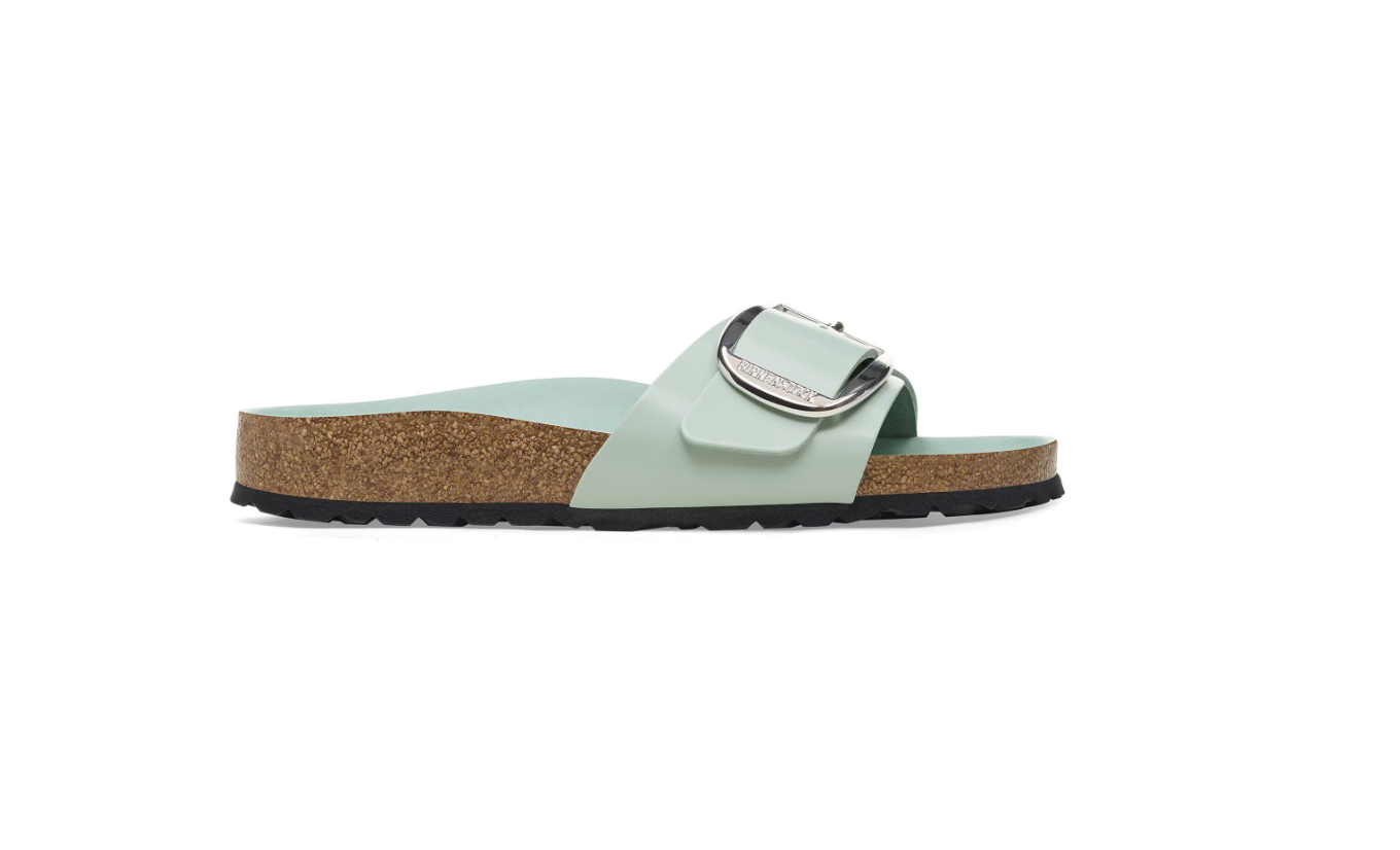 Birkenstock Madrid Big Buckle High-Shine Surf Green  Narrow