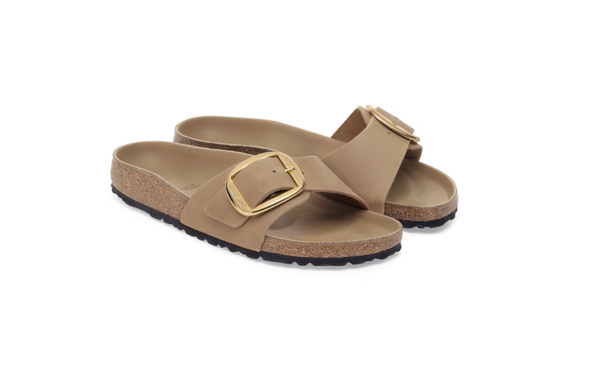 Birkenstock Madrid Big Buckle Oiled Leather Tabacco Brown Regular - Tabacco, Regular
