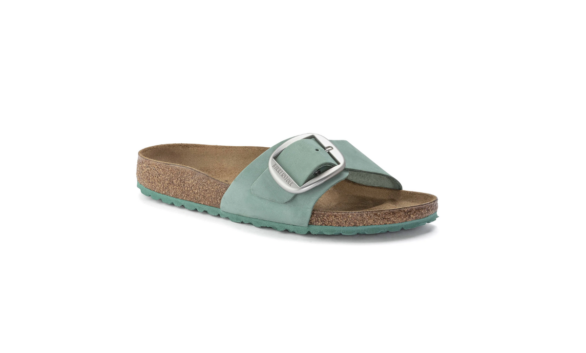Birkenstock Madrid Big Buckle Nubuck Leather Beryl  Regular