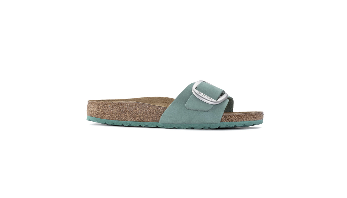 Birkenstock Madrid Big Buckle Nubuck Leather Beryl  Regular