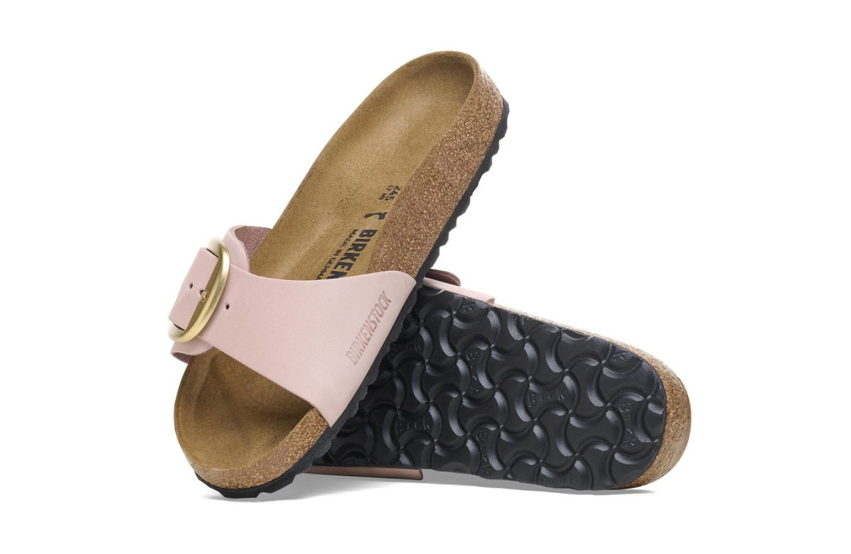 Birkenstock Madrid Big Buckle Nubuck Leather Soft Pink Narrow - Soft Pink, Narrow