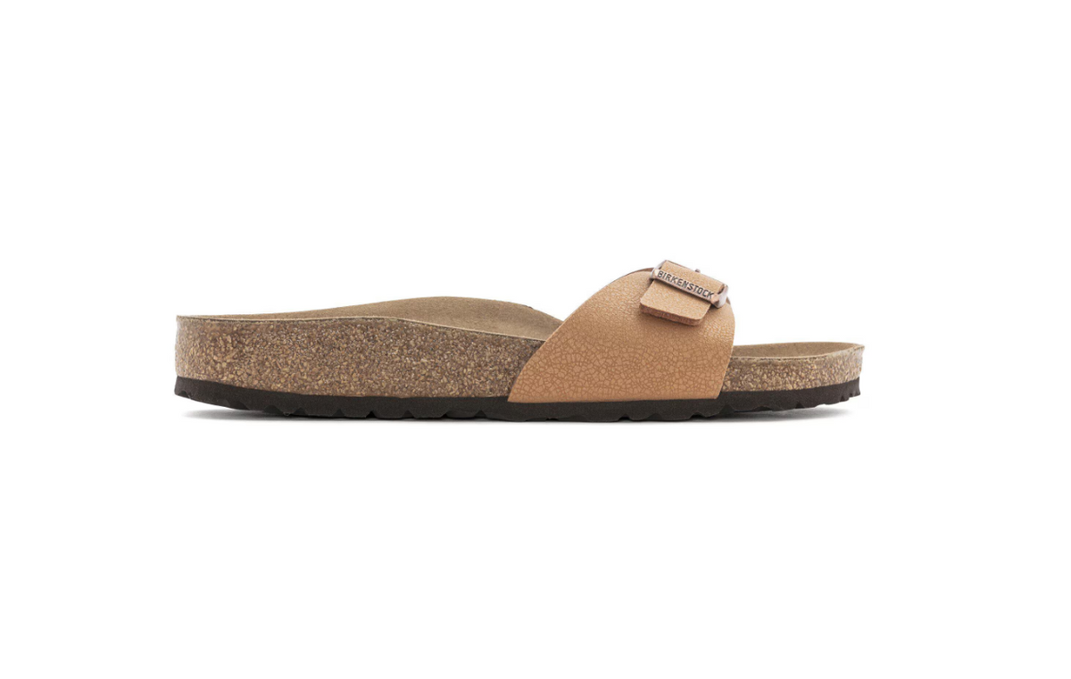 Birkenstock Madrid Vegan Birko-Flor Nubuck Pecan  Narrow