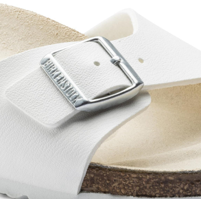 Birkenstock Madrid Birko-Flor - White, Narrow