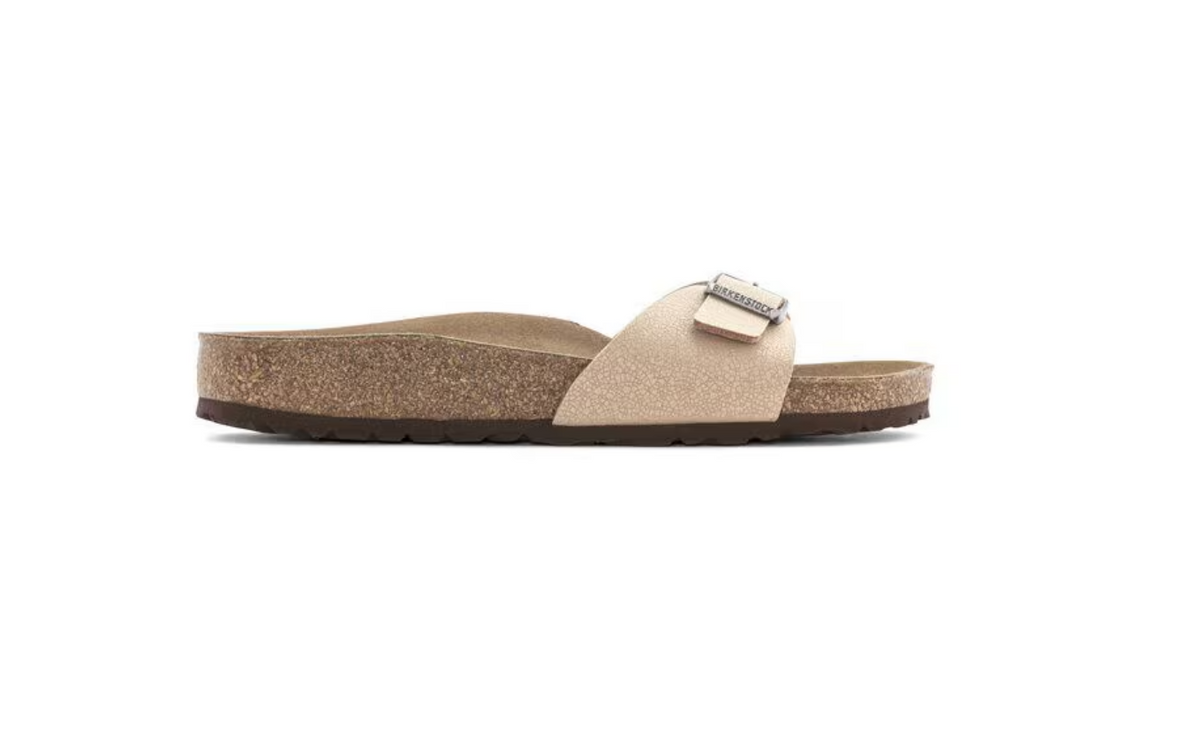 Birkenstock Madrid Vegan Birko-Flor Nubuck Sandals - Narrow Fit, Light Rose