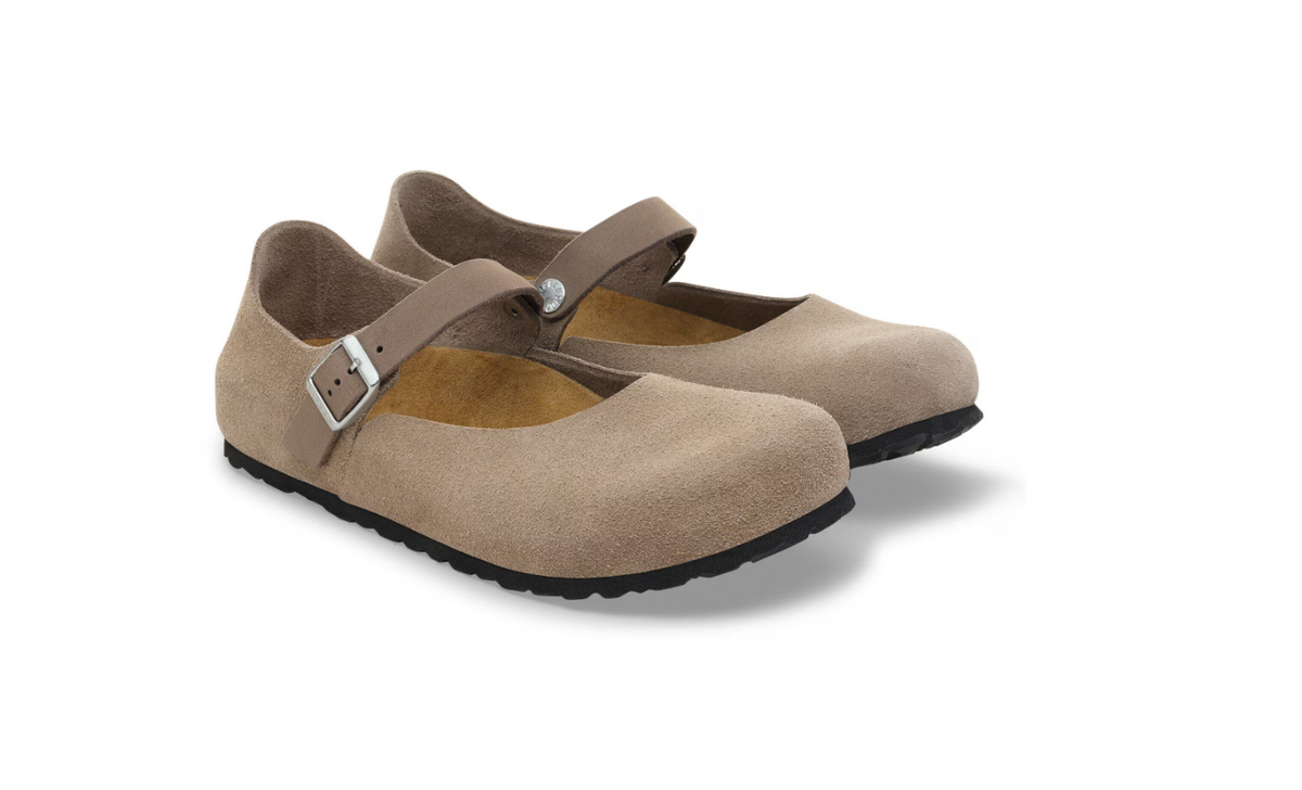 Birkenstock Mantova Suede Leather Taupe Regular