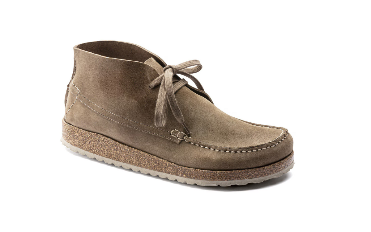 Birkenstock Maidan Suede Leather Gray Taupe  Narrow