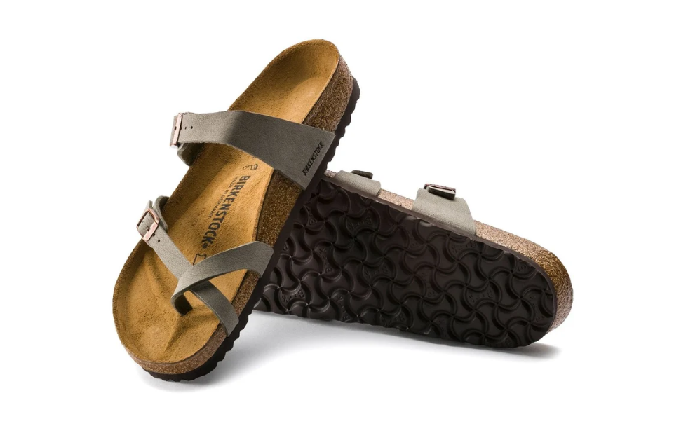 Birkenstock Mayari Birkibuc Stone Sandals - Stone, Regular