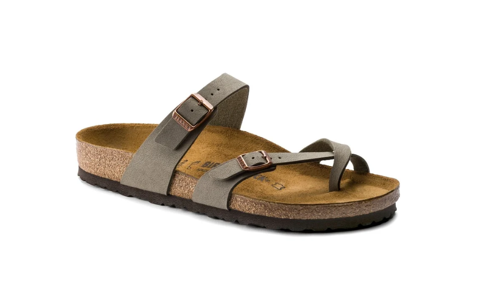 Birkenstock Mayari Birkibuc Stone Sandals - Stone, Regular