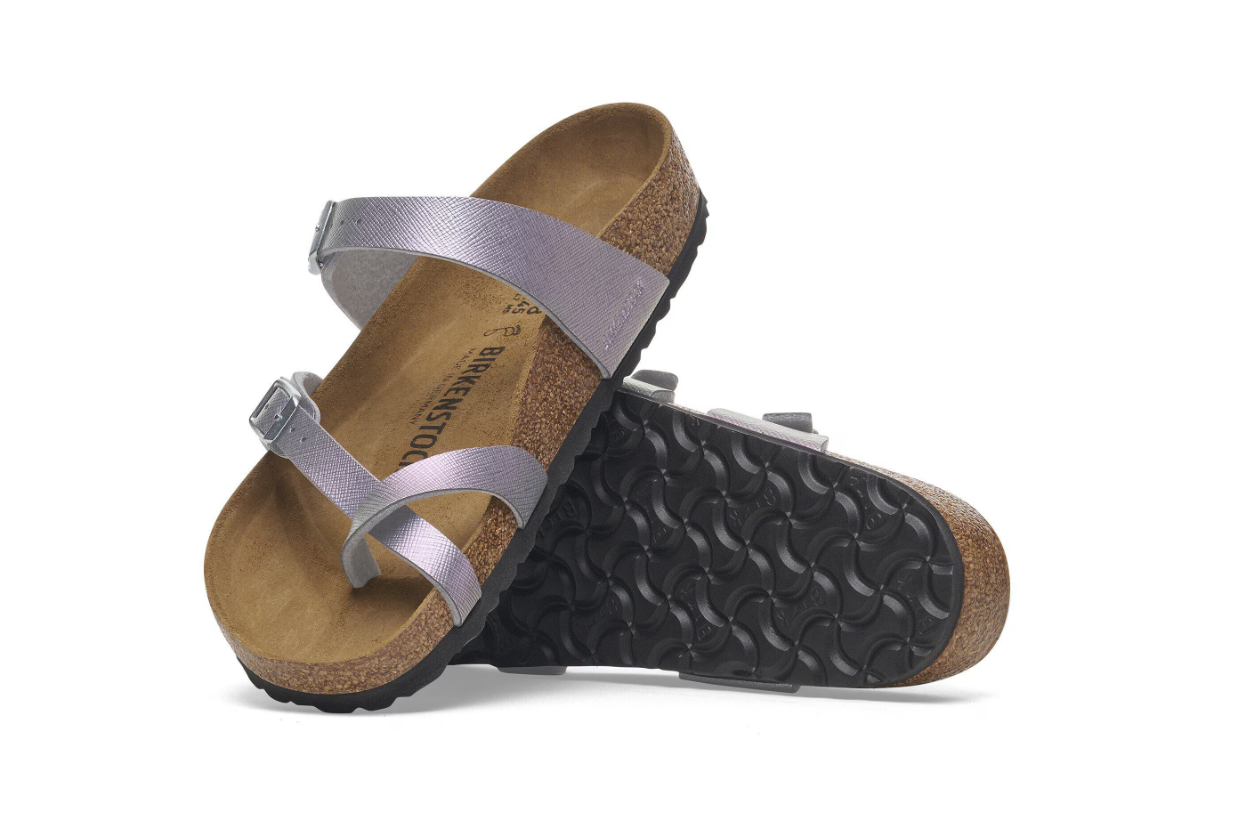 Birkenstock Mayari Birko-Flor Saffiano Iridescent Viola Regular