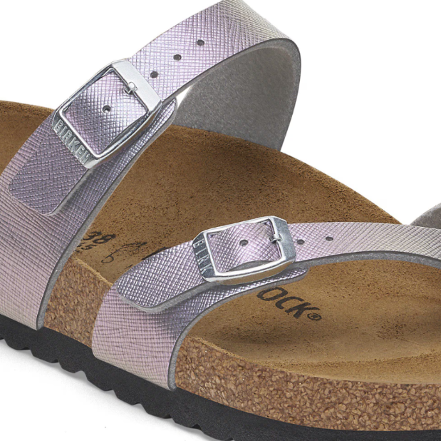 Birkenstock Mayari Birko-Flor Saffiano Iridescent Viola Regular