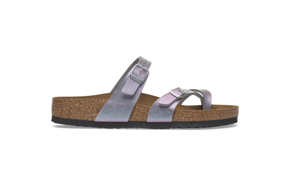Birkenstock Mayari Birko-Flor Saffiano Iridescent Viola Regular