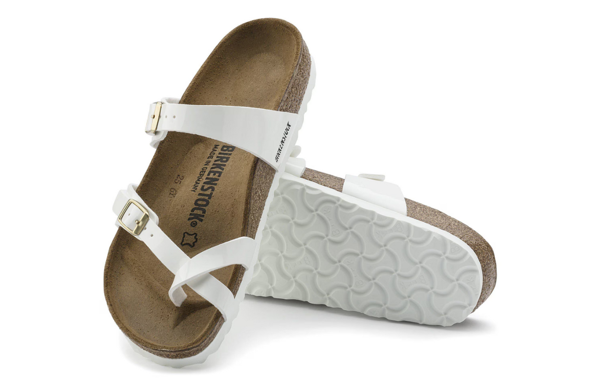 Birkenstock Mayari Birko-Flor Patent White  Regular