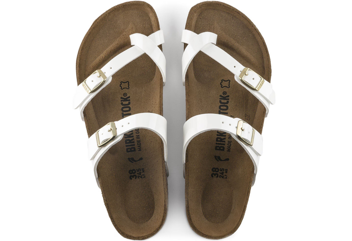 Birkenstock Mayari Birko-Flor Patent White  Regular