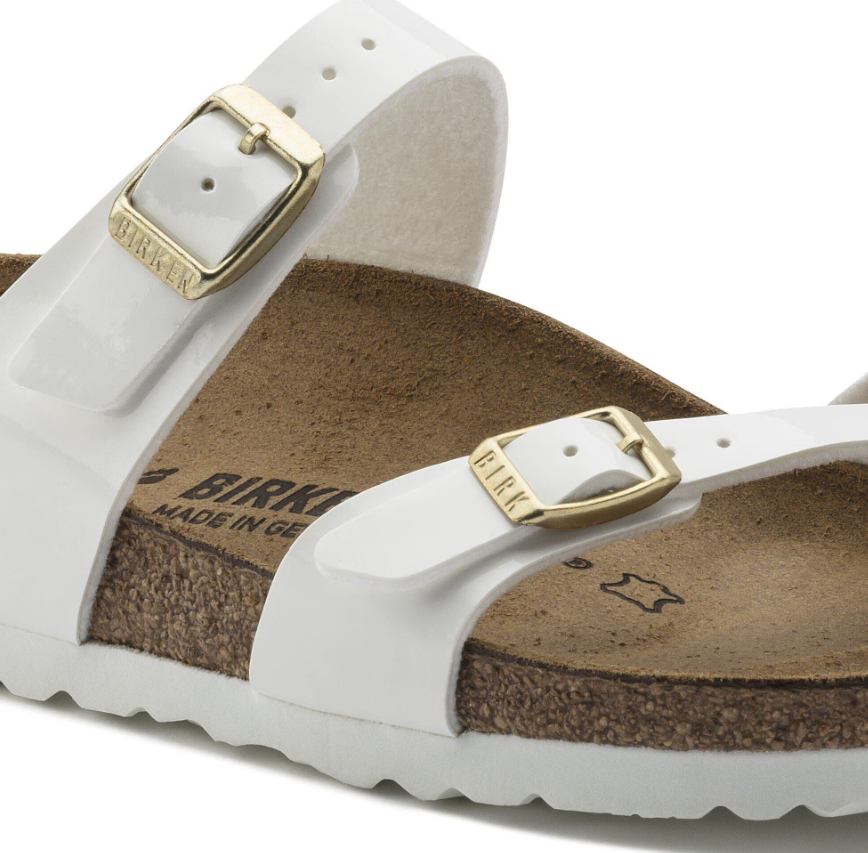 Birkenstock Mayari Birko-Flor Patent White  Regular