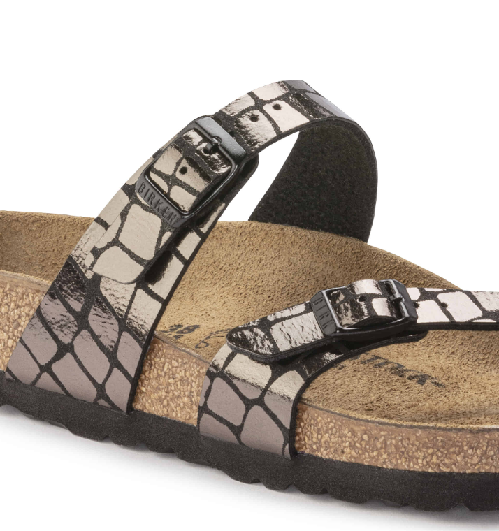 Birkenstock Mayari Micro Fibre Gator Gleam Black  Regular
