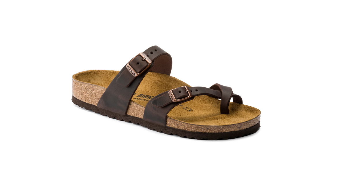 Birkenstock Mayari Oiled Leather Habana Sandals  Regular
