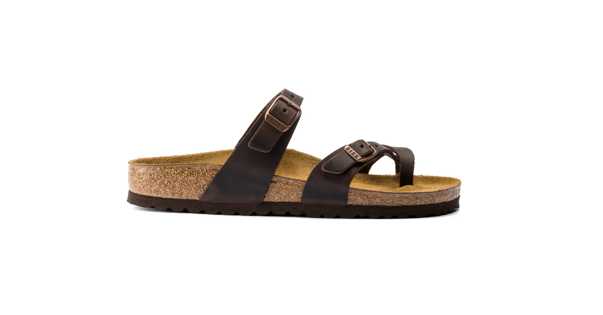 Birkenstock Mayari Oiled Leather Habana Sandals  Regular