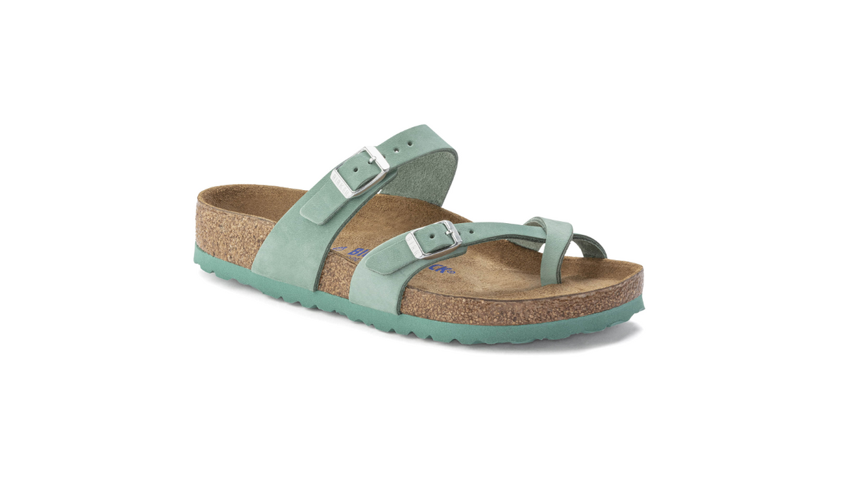 Birkenstock Mayari Soft Footbed Nubuck Leather Beryl Regular