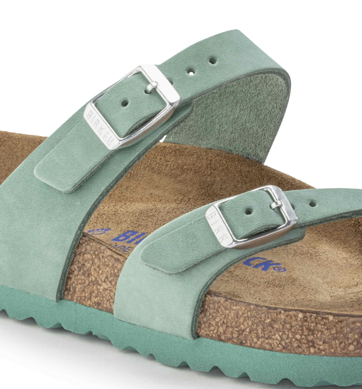 Birkenstock Mayari Soft Footbed Nubuck Leather Beryl Regular