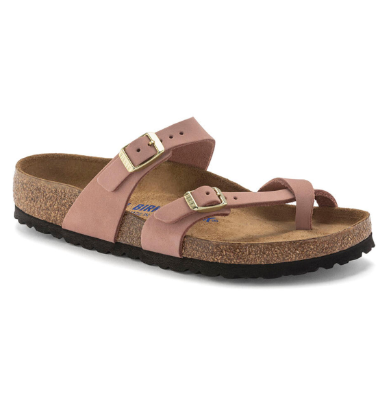 Birkenstock Mayari Soft Footbed Nubuck Leather Old Rose Regular