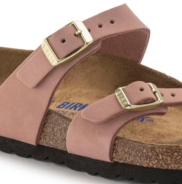 Birkenstock Mayari Soft Footbed Nubuck Leather Old Rose Regular