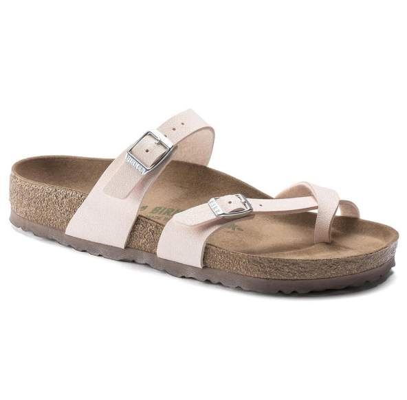 Birkenstock Mayari Vegan Light Rose Birkibuc Sandals  Regular
