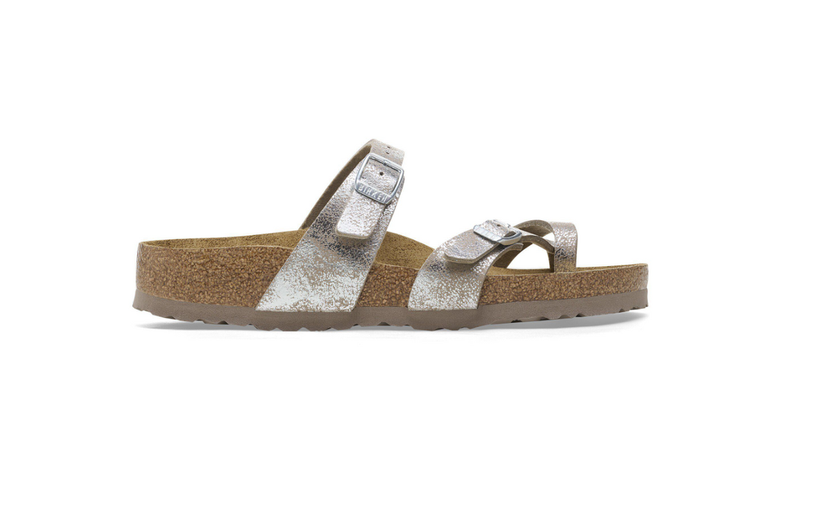 Birkenstock Mayari Sandal Washed Metallic Silver  Regular