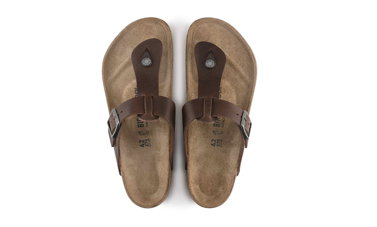 Birkenstock Medina Natural Leather Vintage Wood Roast  Regular