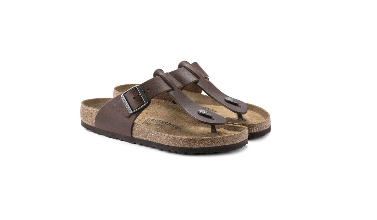 Birkenstock Medina Natural Leather Vintage Wood Roast  Regular