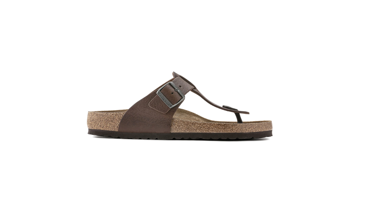 Birkenstock Medina Natural Leather Vintage Wood Roast  Regular