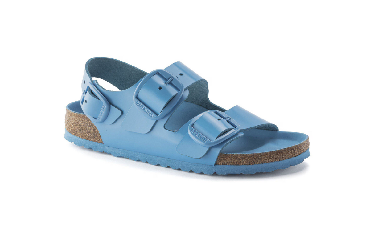 Birkenstock Milano Big Buckle Natural Leather Patent