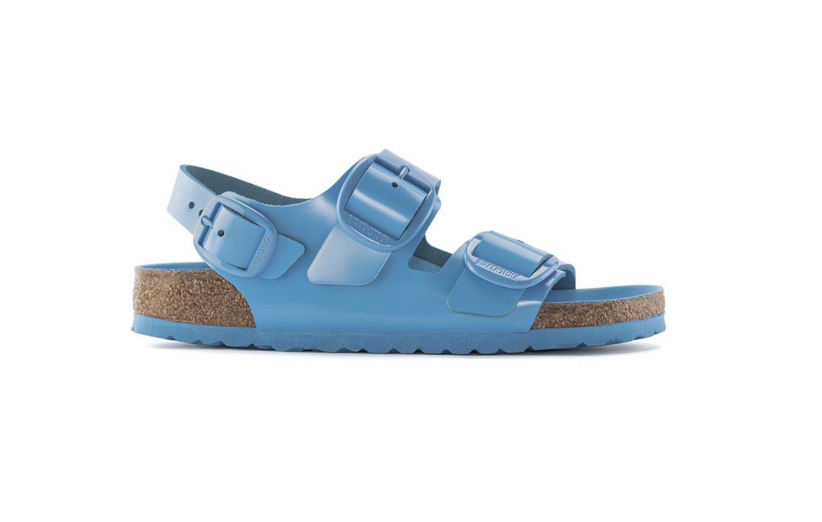 Birkenstock Milano Big Buckle Natural Leather Patent