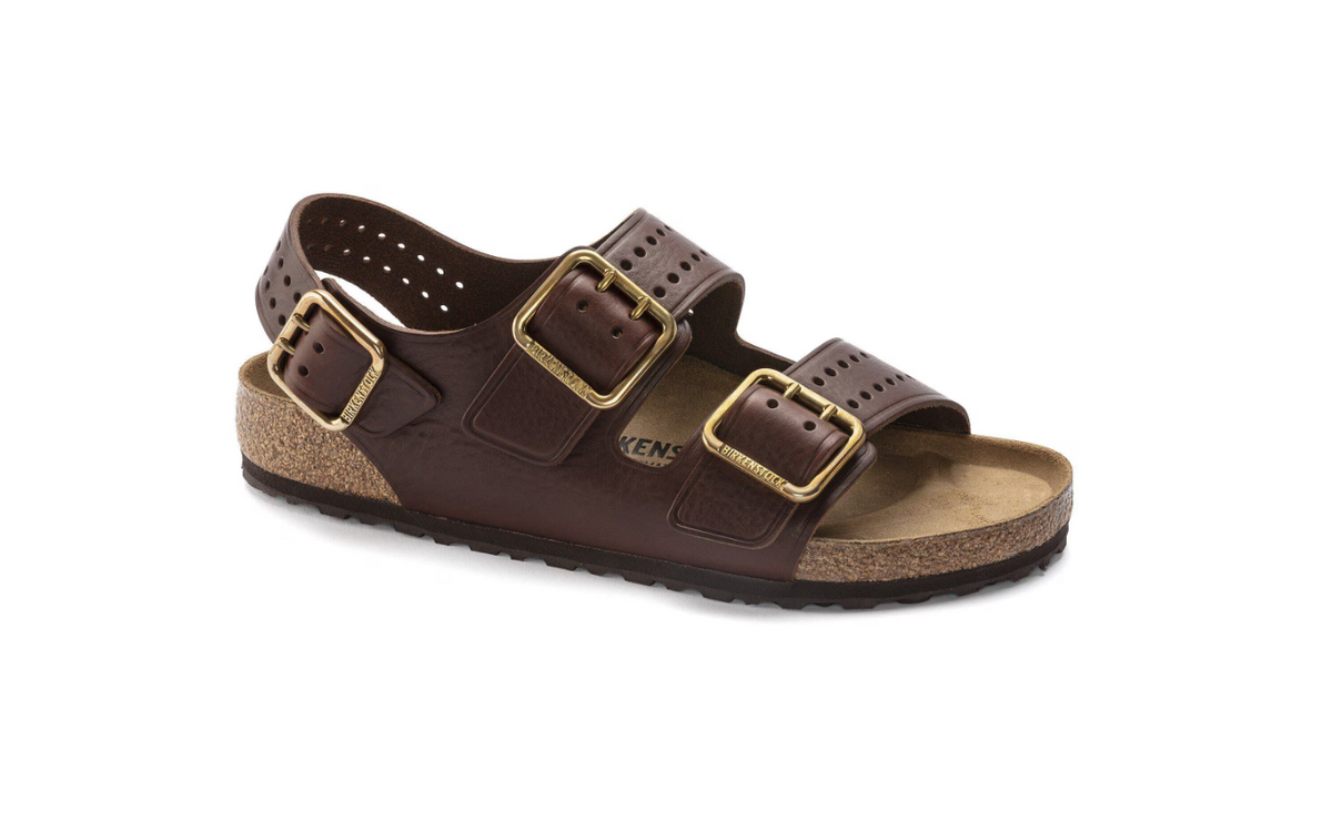 Birkenstock Milano Bold Natural Leather Roast  Regular