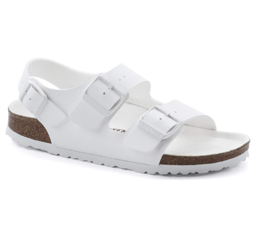 Birkenstock Milano Vegan Birko-Flor Triples White  Regular