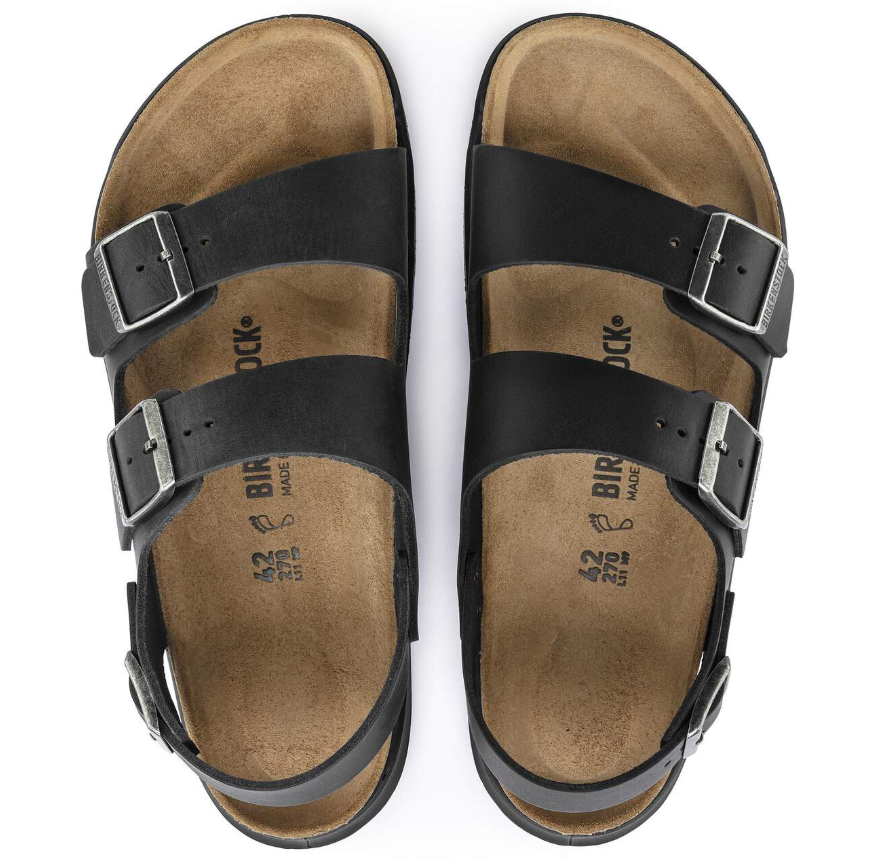 Birkenstock Milano Crosstown Men Oiled Leather Black  Regular
