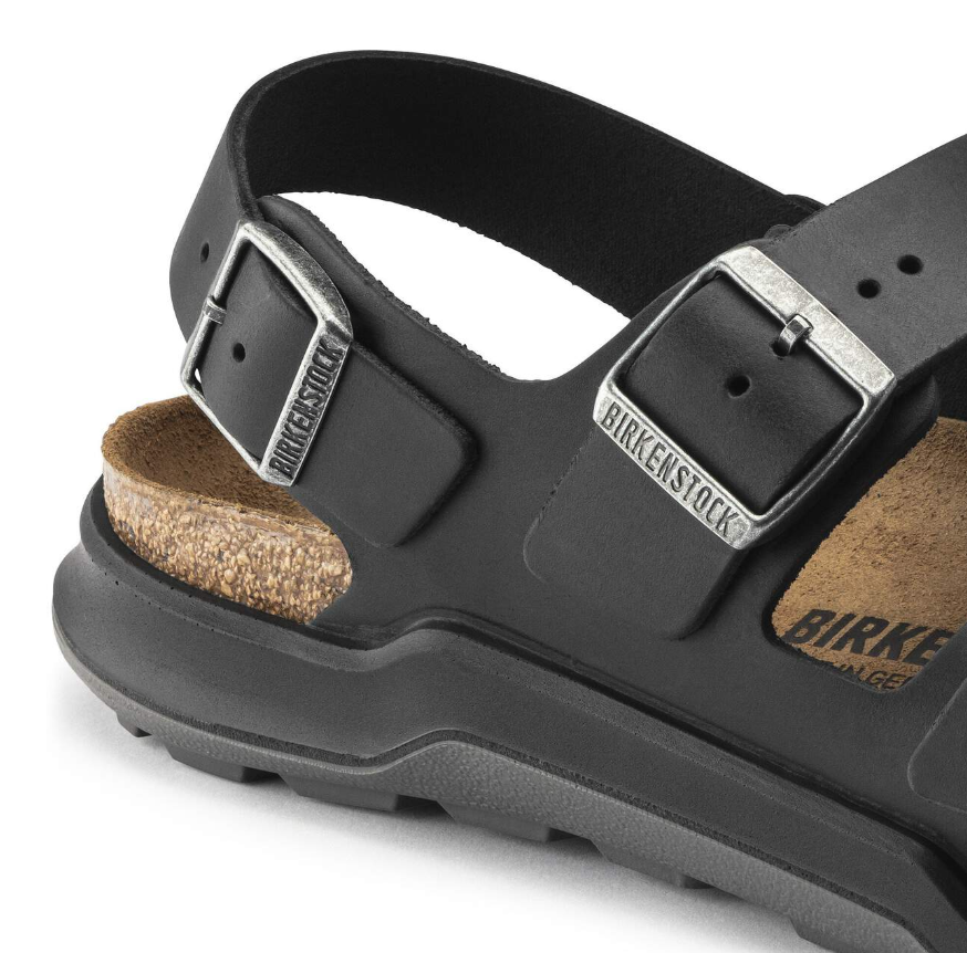 Birkenstock Milano Crosstown Men Oiled Leather Black  Regular