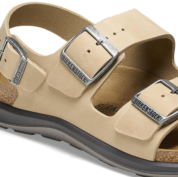 Birkenstock Milano Crosstown Oiled Leather Sandals Tabacco Brown Regular