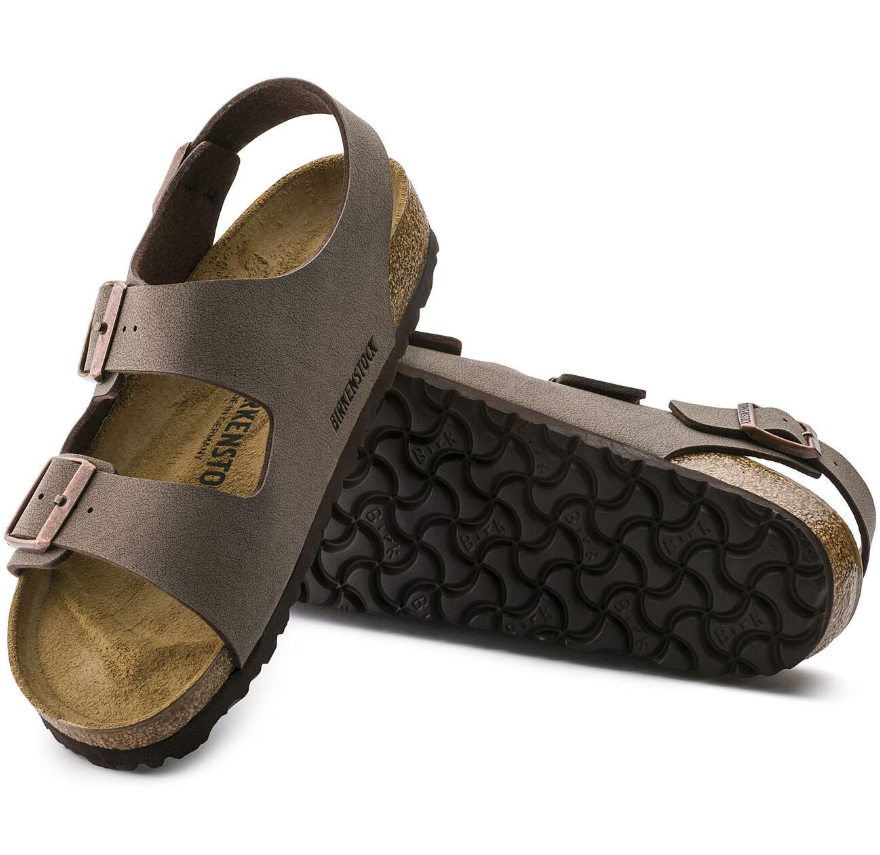 Birkenstock Milano Birkibuc Mocha Sandals  Regular