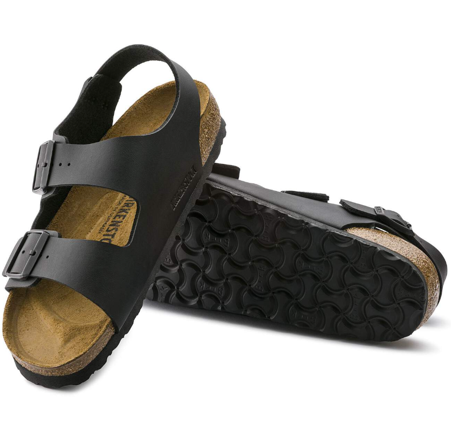 Birkenstock Milano Birko-Flor Black Sandals  Regular