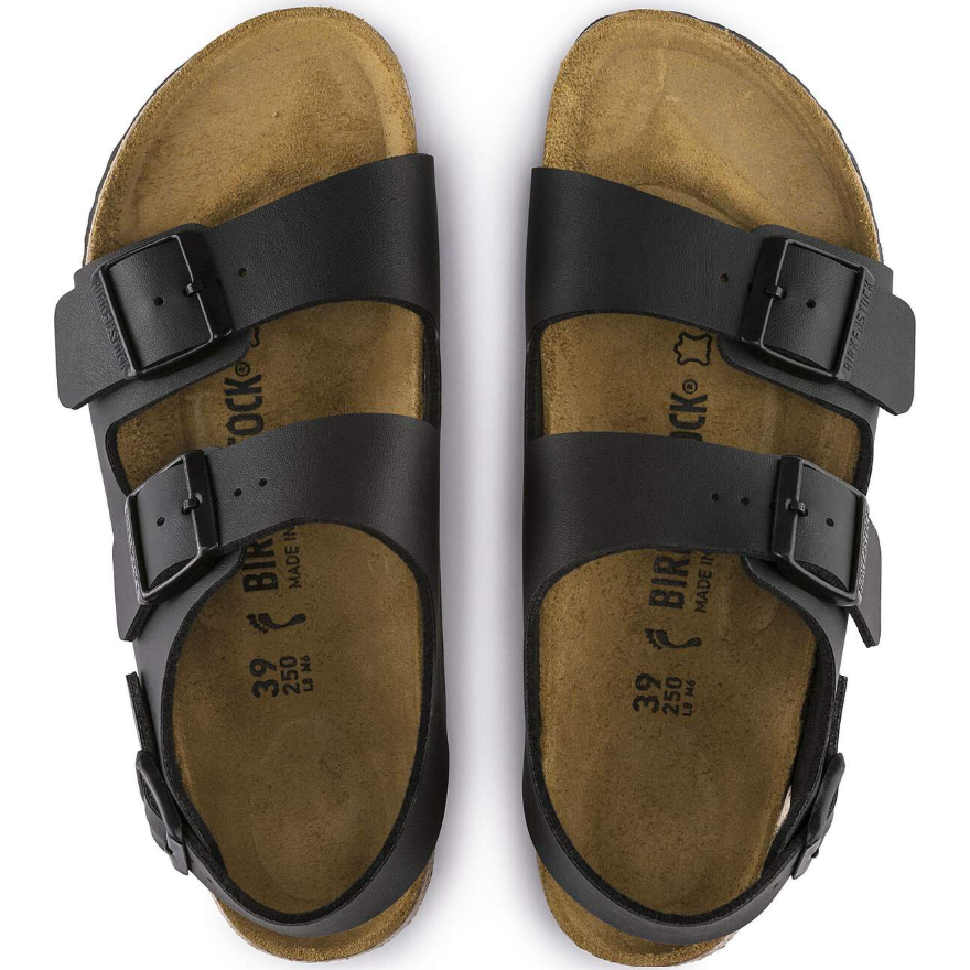 Birkenstock Milano Birko-Flor Black Sandals  Regular