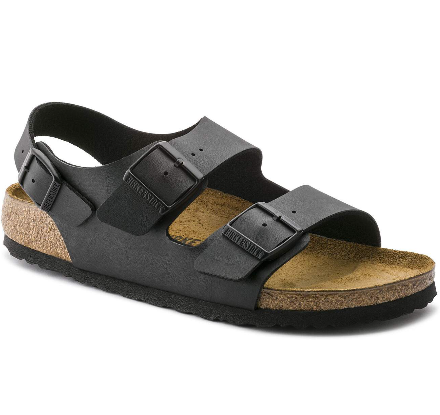 Birkenstock Milano Birko-Flor Black Sandals  Regular