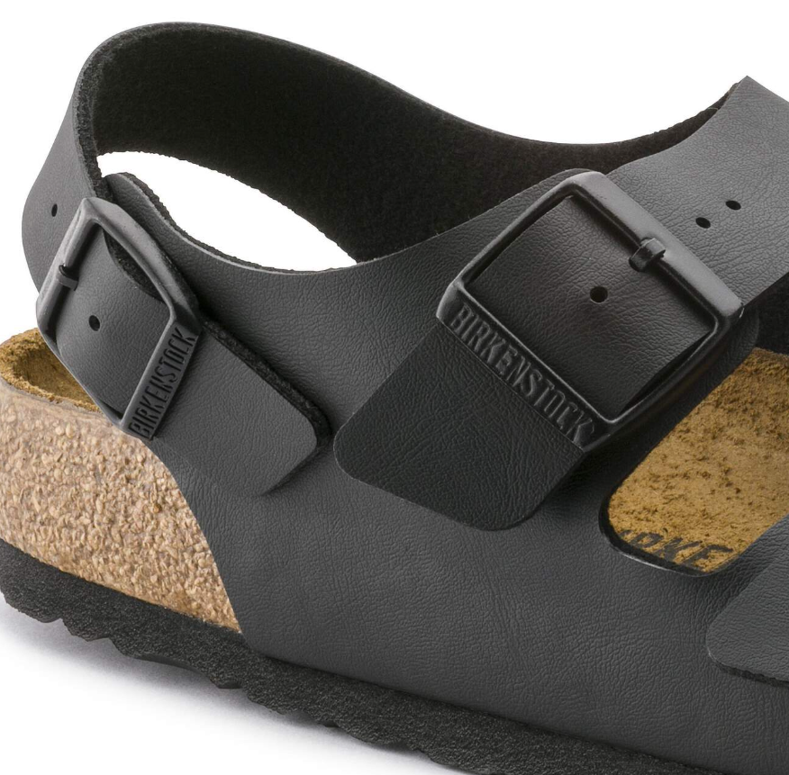 Birkenstock Milano Birko-Flor Black Sandals  Regular