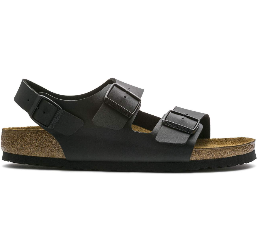 Birkenstock Milano Birko-Flor Black Sandals  Regular
